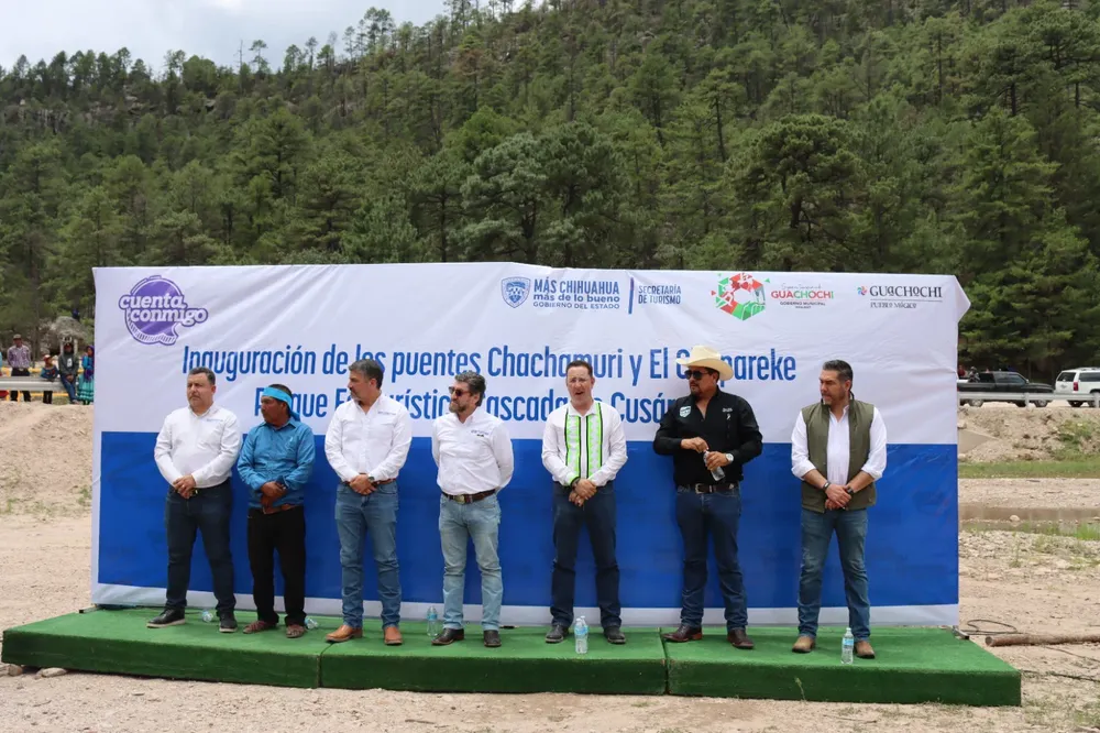puentes vehiculares para ingresar a la Cascada de Cusárare (1)