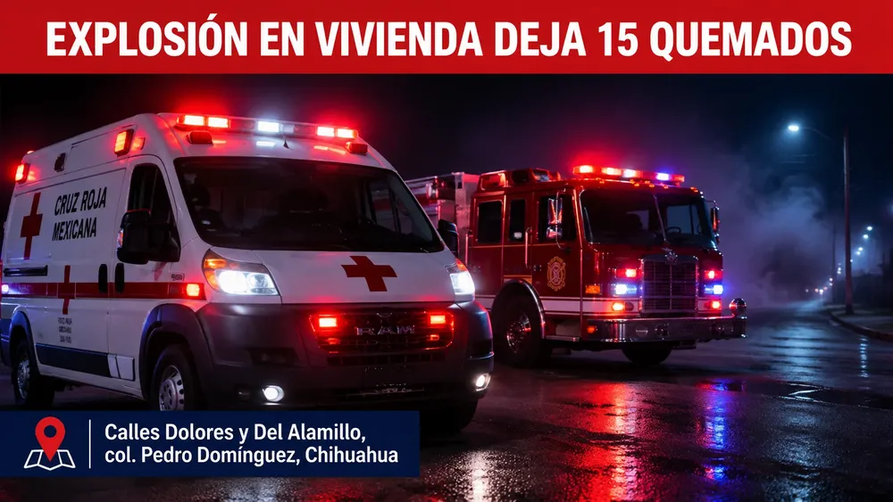 EXPLOSION DEJA 15 LESIONADOS