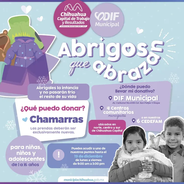 ABRIGOS QUE ABRAZAN DIF