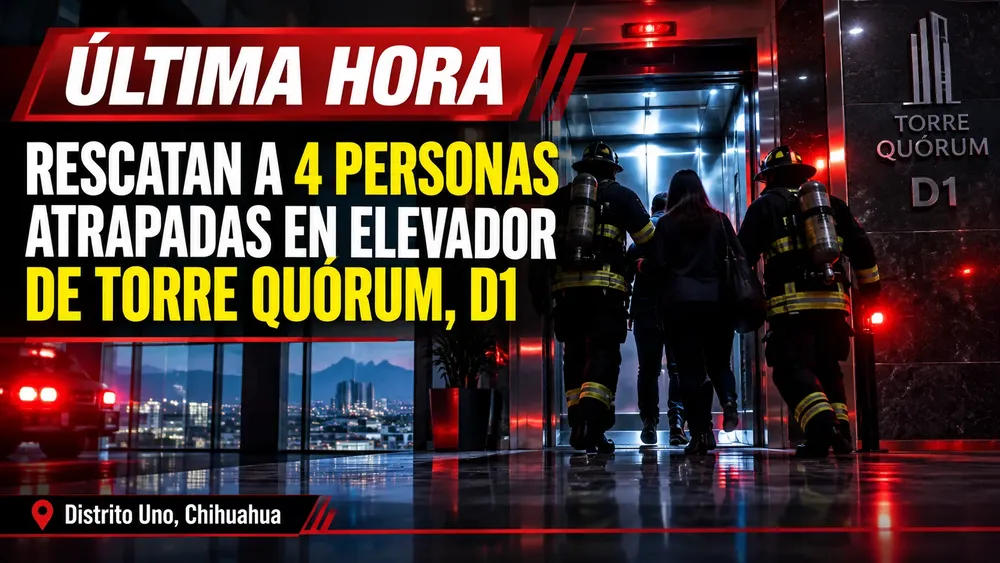 RESCATAN PERSONAS ELEVADOR