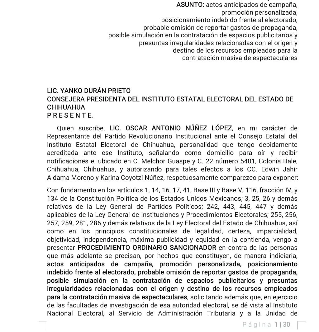 DENUNCIA PRI A PAN
